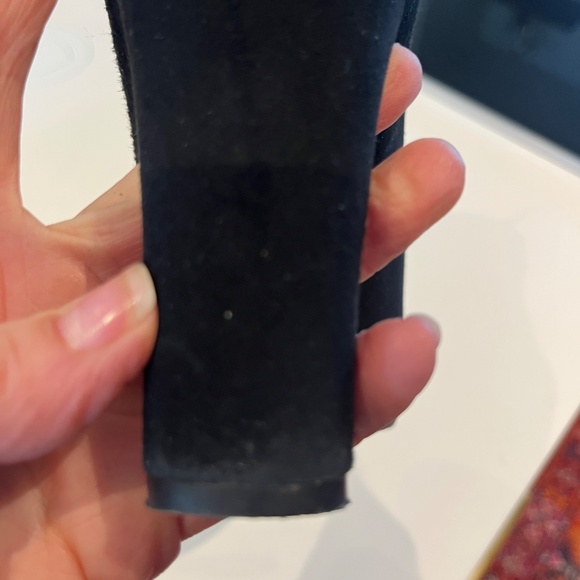 Stuart Weitzman Catch Suede Ankle Tie Boots Black - Size 8 - Picture 10 of 13